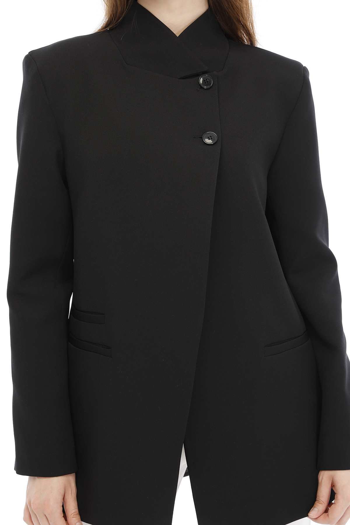 Temiz Kesim Asimetrik Blazer — görsel 8