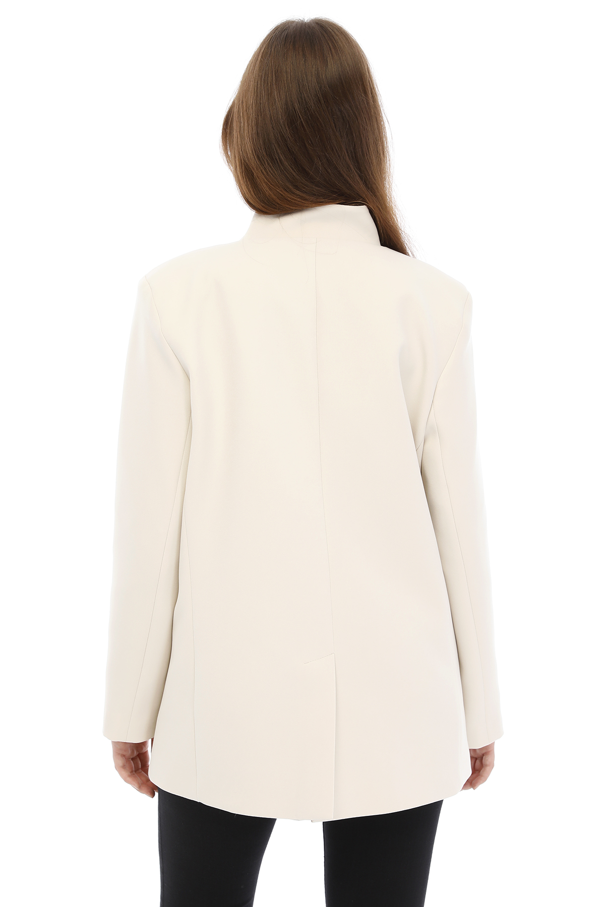 Temiz Kesim Asimetrik Blazer — görsel 7